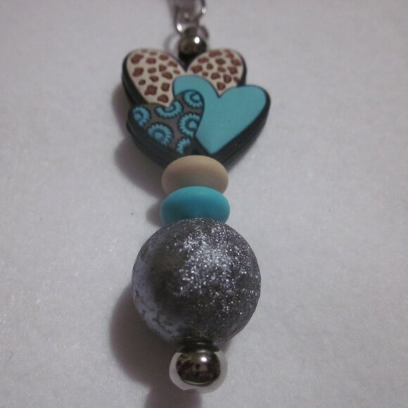 Triple Heart Keychain. - Picture 3 of 4